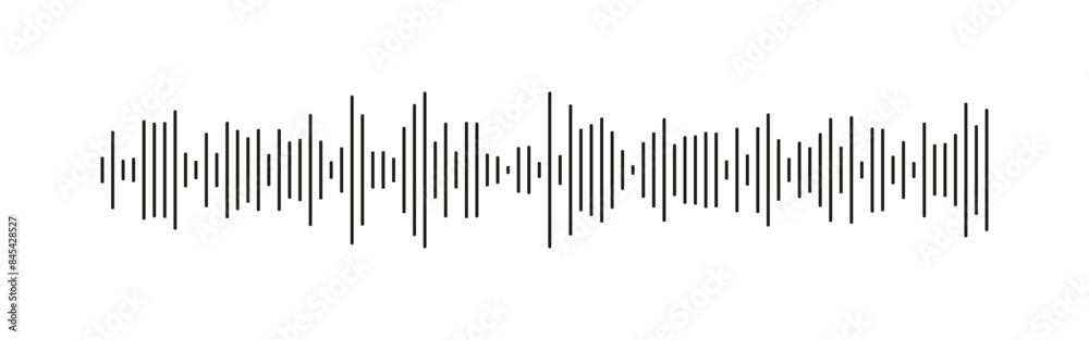 Equalizer symbol. Voice message template. Audio chat speech sound wave icon. Element for mobile messenger, podcast online radio interface, music player, app. Waveform pattern. Graphic illustration. Equalizer symbol. Voice message template. Audio chat speech sound wave icon. Element for mobile messenger, podcast online radio interface, music player, app. Waveform pattern. Graphic illustration.