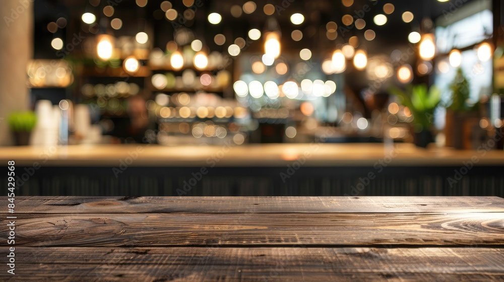 An empty coffee table against a defocused coffee shop backdrop, offering calm and copy space. Ai Generated. An empty coffee table against a defocused coffee shop backdrop, offering calm and copy space. Ai Generated.