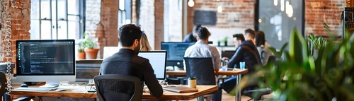 Sleek Tech Workspace with E...