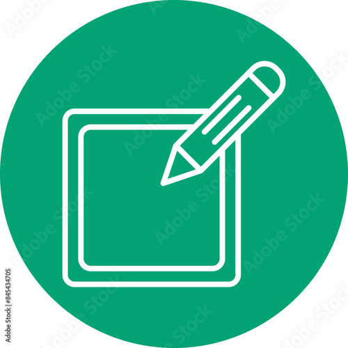 Compose line circle icon