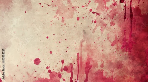 Blood stained vintage paper texture with retro style photo