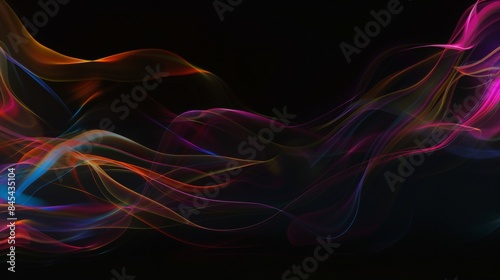 minimalist, distorted perspectives, transparent, chromatic aberration, black background