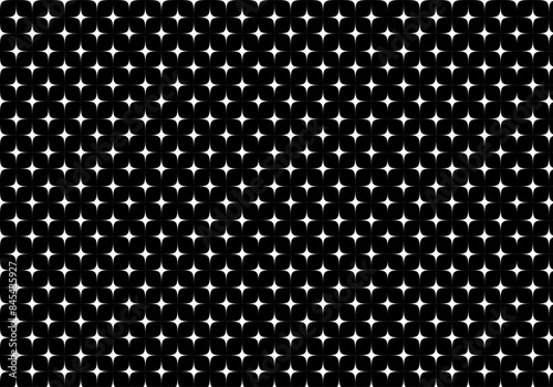 Fondo de patrón de destellos blancos en fondo negro