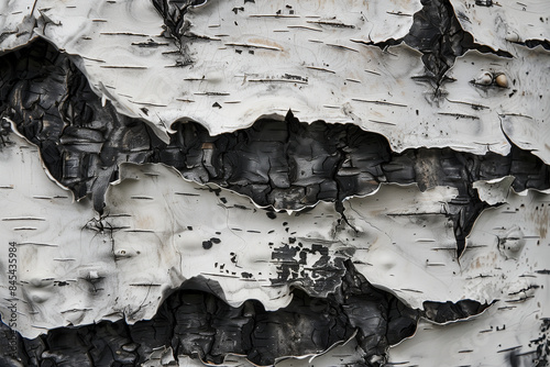 Close-up of bark of birch tree