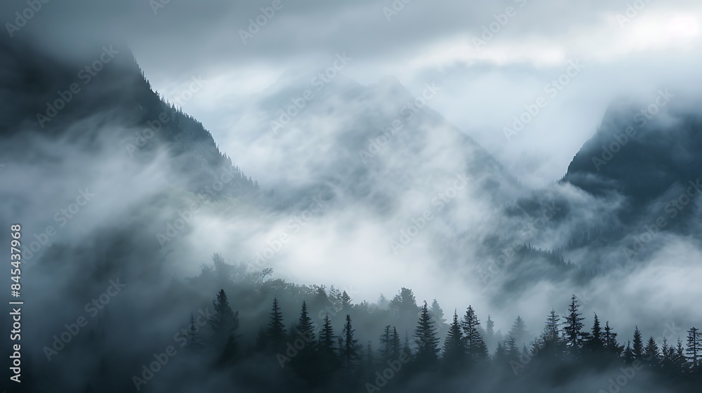 Ethereal Enchantment: Capturing the Mystique of Fog-Draped Mountain Landscapes Ethereal Enchantment: Capturing the Mystique of Fog-Draped Mountain Landscapes