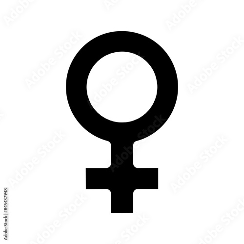 Female symbol icon. Blue female sign, gender, women, feminism, identity, sex, equality, gender symbol, female.