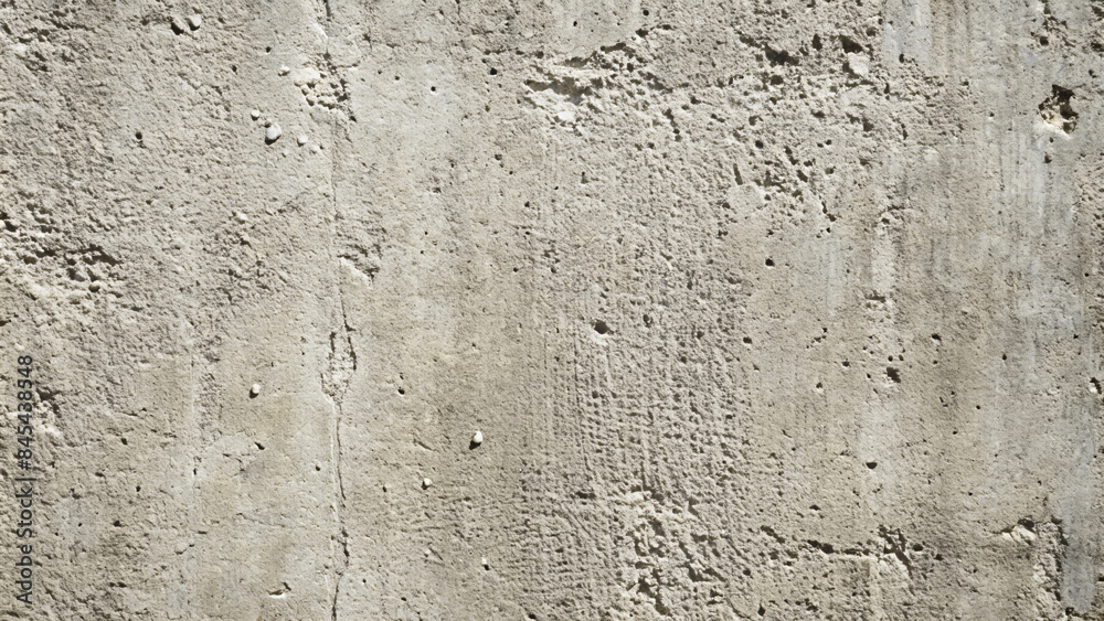 Rough gray concrete wall with weathered paint texture