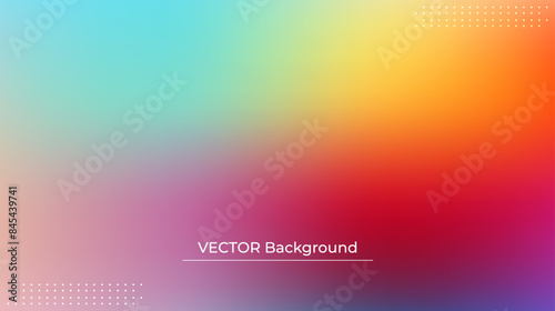 Wallpaper Mural Smooth and blurry colorful gradient mesh background. Modern bright rainbow colors. Easy editable soft colored vector banner template. Premium quality Torontodigital.ca