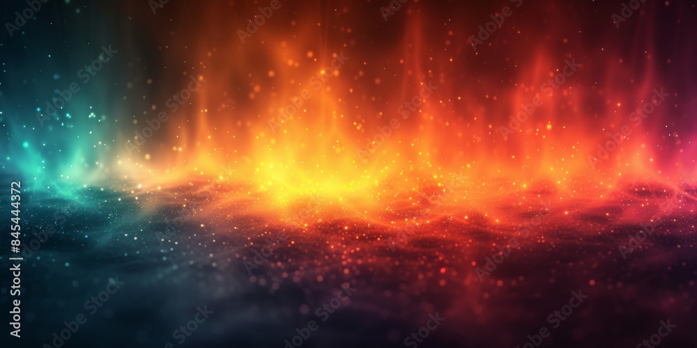 Fototapeta premium modern gradient background from dark green to orange