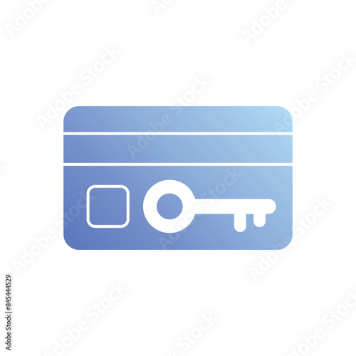 Key card vector icon