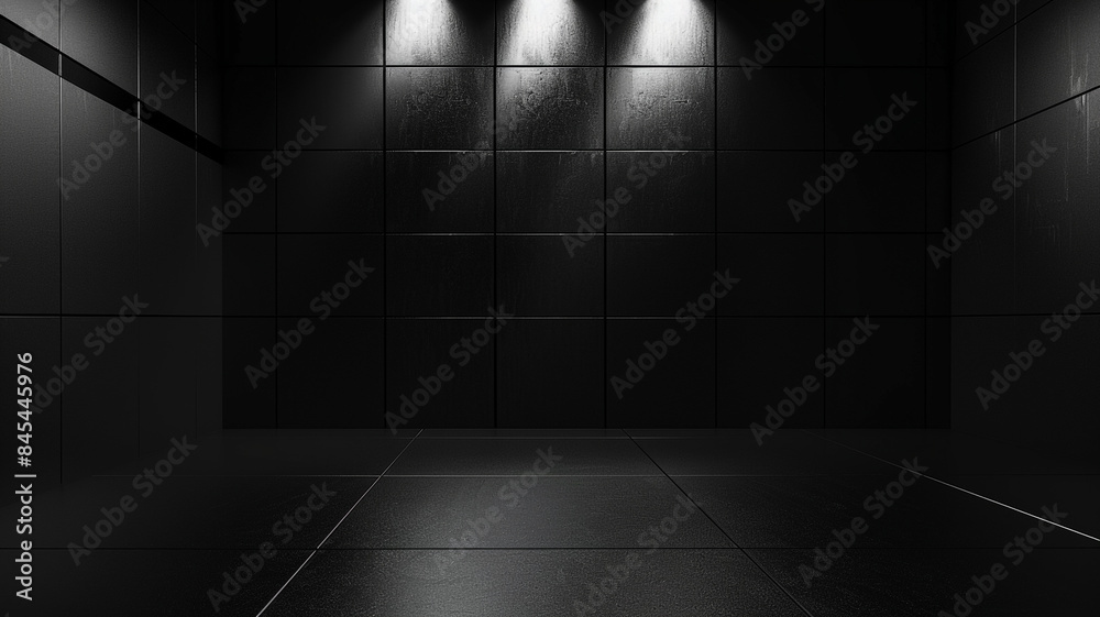 Art Gallery with Modern Black Background Art Gallery with Modern Black Background