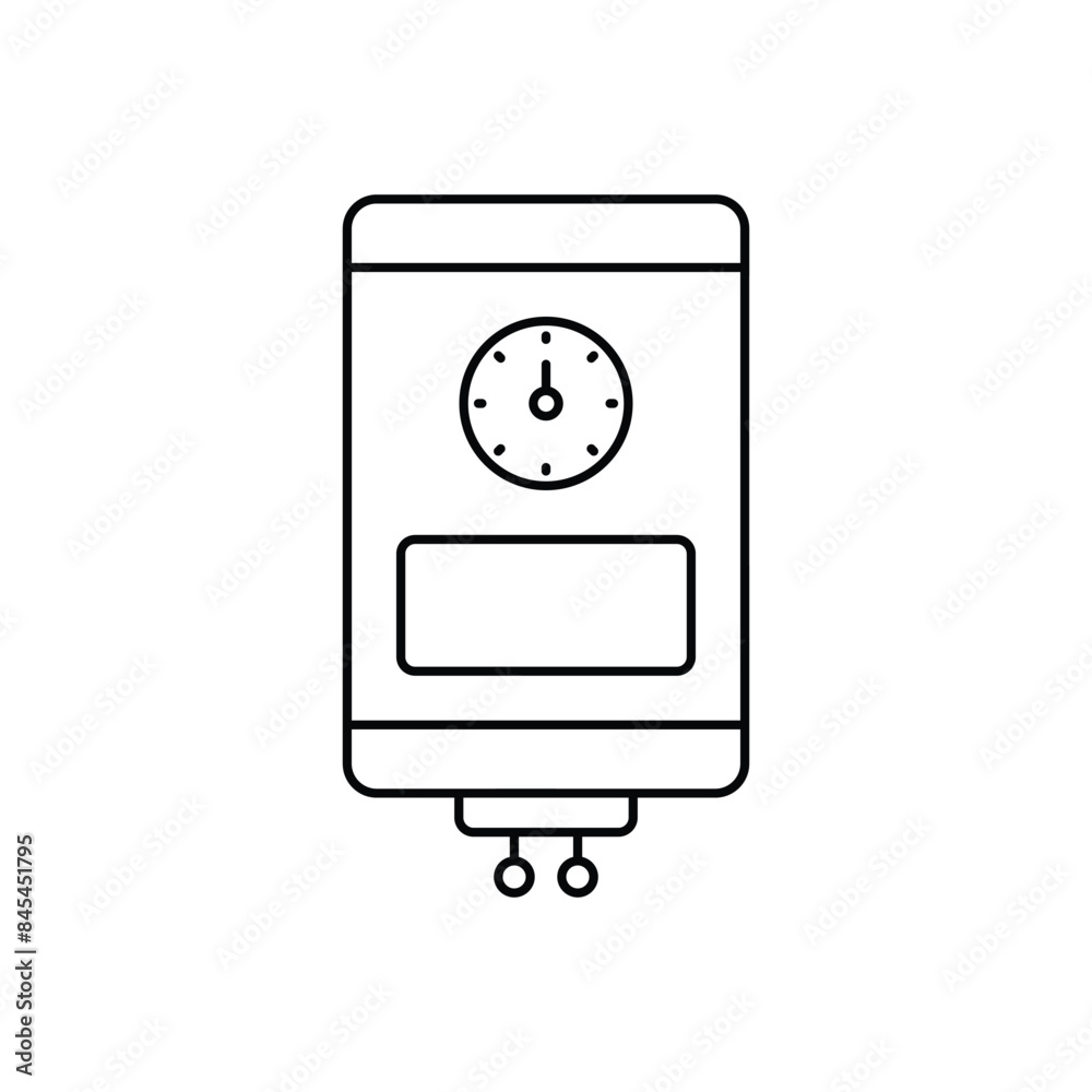 Water heater vector icon Water heater vector icon