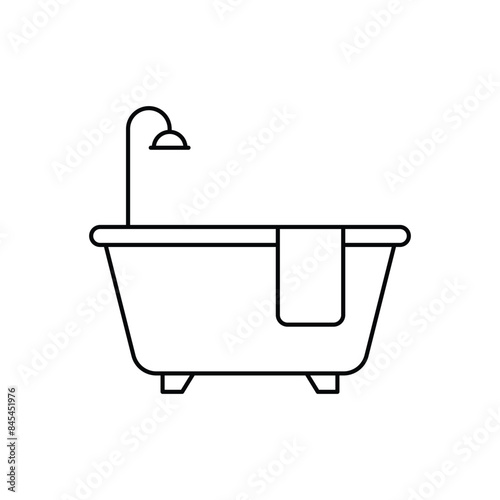 Bathtub vector icon