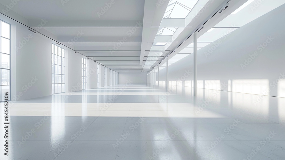 White and Spacious Exhibition Space Design White and Spacious Exhibition Space Design