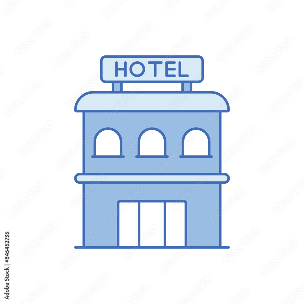 Obraz premium Hotel vector icon