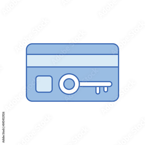 Key card vector icon