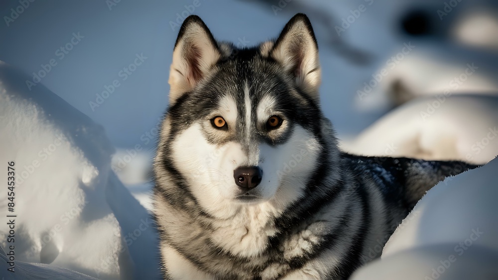 Siberian Husky in a Winter Wonderland
Siberian Husky in a Winter Wonderland