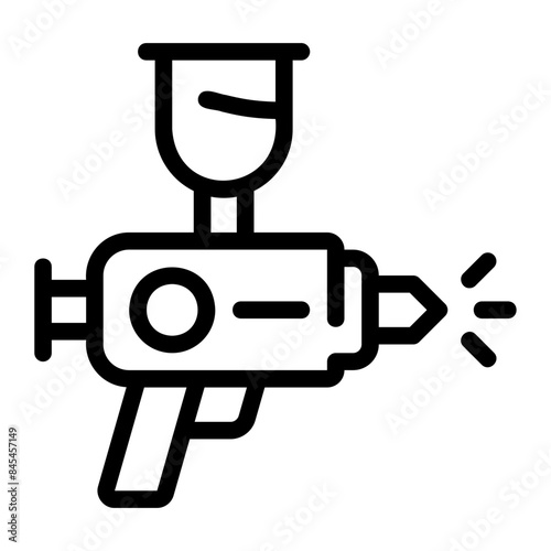 airbrush line icon