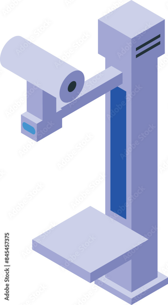 X ray machine standing in hospital room, medical examination concept X ray machine standing in hospital room, medical examination concept