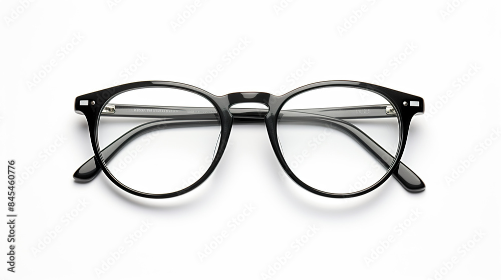 Eyeglasses usage isolated on a white background Eyeglasses usage isolated on a white background
