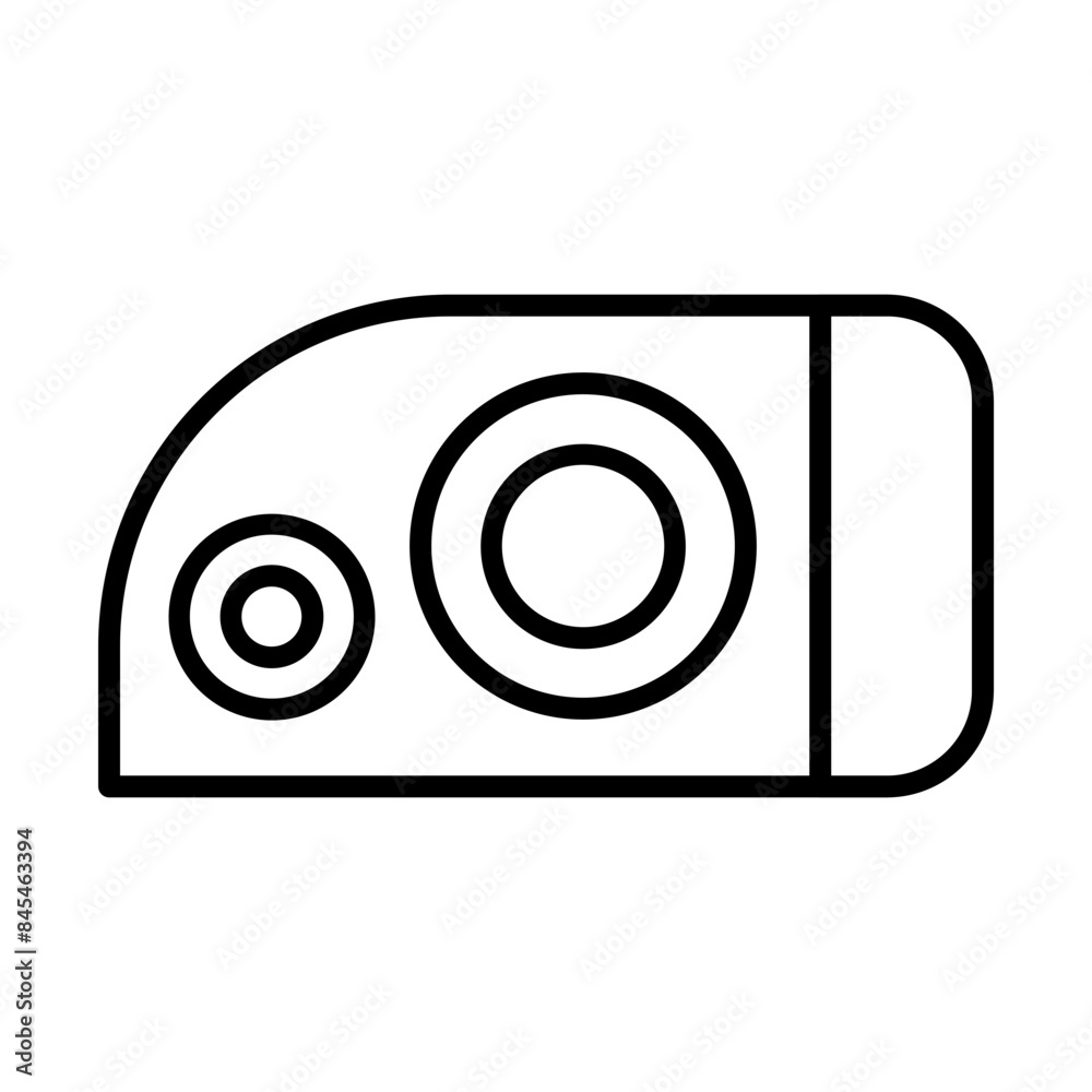 Headlight line icon Headlight line icon