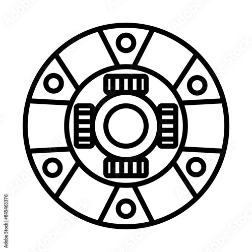 Clutch line icon