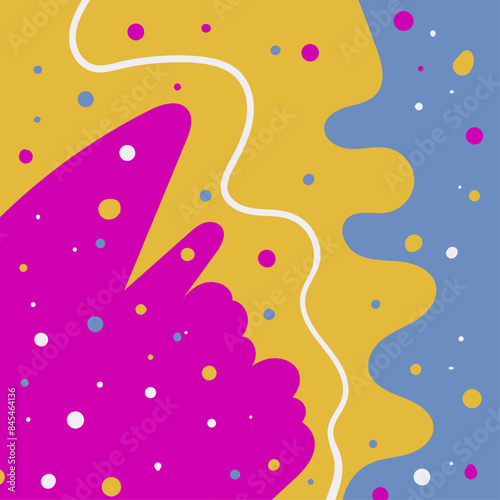 Abstract Hand Drawing Nature Illustration Background