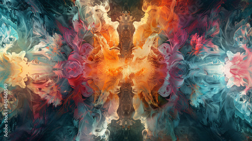 Wallpaper Mural Mesmerizing abstract background with a kaleidoscope of vibrant colors and intricate textures, ideal for creative expression Torontodigital.ca