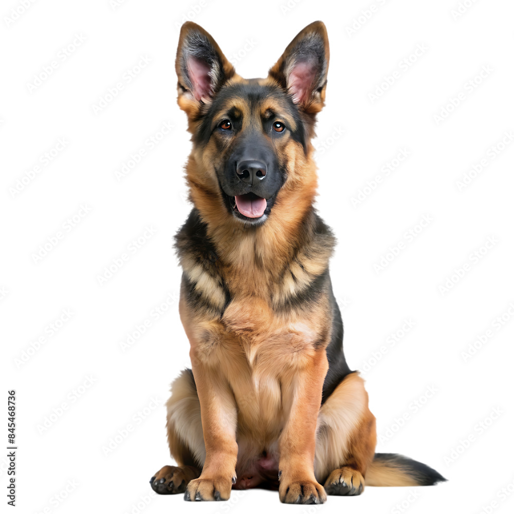 German Sheperd with 7 months old. Dog portrait isolated German Sheperd with 7 months old. Dog portrait isolated