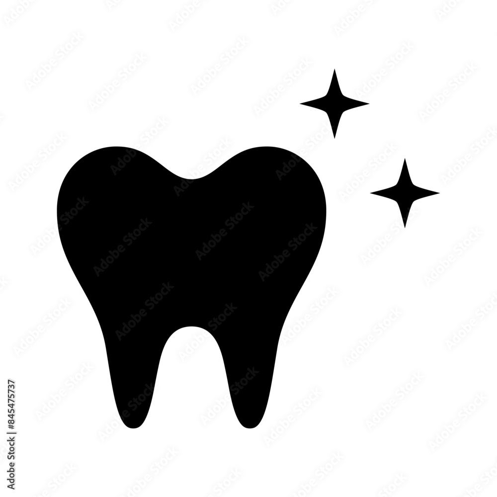 shiny tooth icon vector design illustration in trendy style shiny tooth icon vector design illustration in trendy style