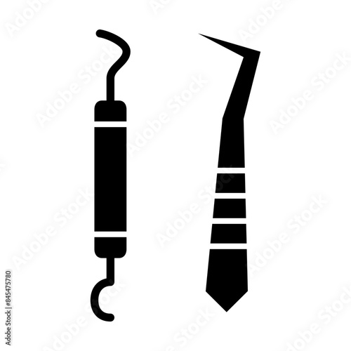 tweezers icon vector design illustration in trendy style
