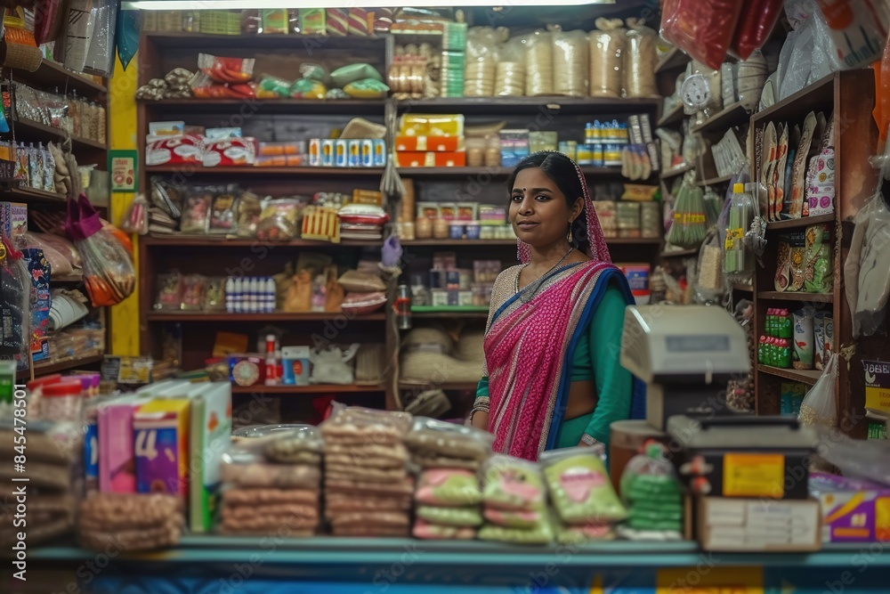 Fototapeta premium Women's Day Celebration of Indian Womens Day