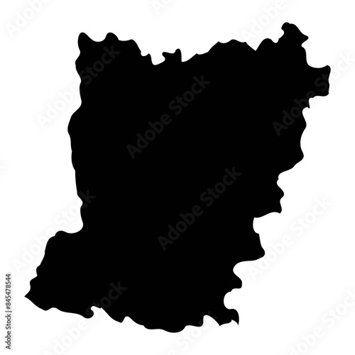 Mayenne department map, administrative division of France. Vector illustration.