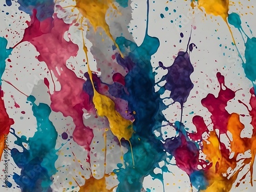watercolors stroke of paint isolated on white background