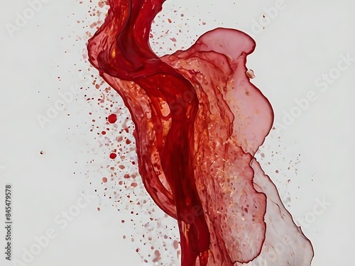 watercolors stroke of paint isolated on white background