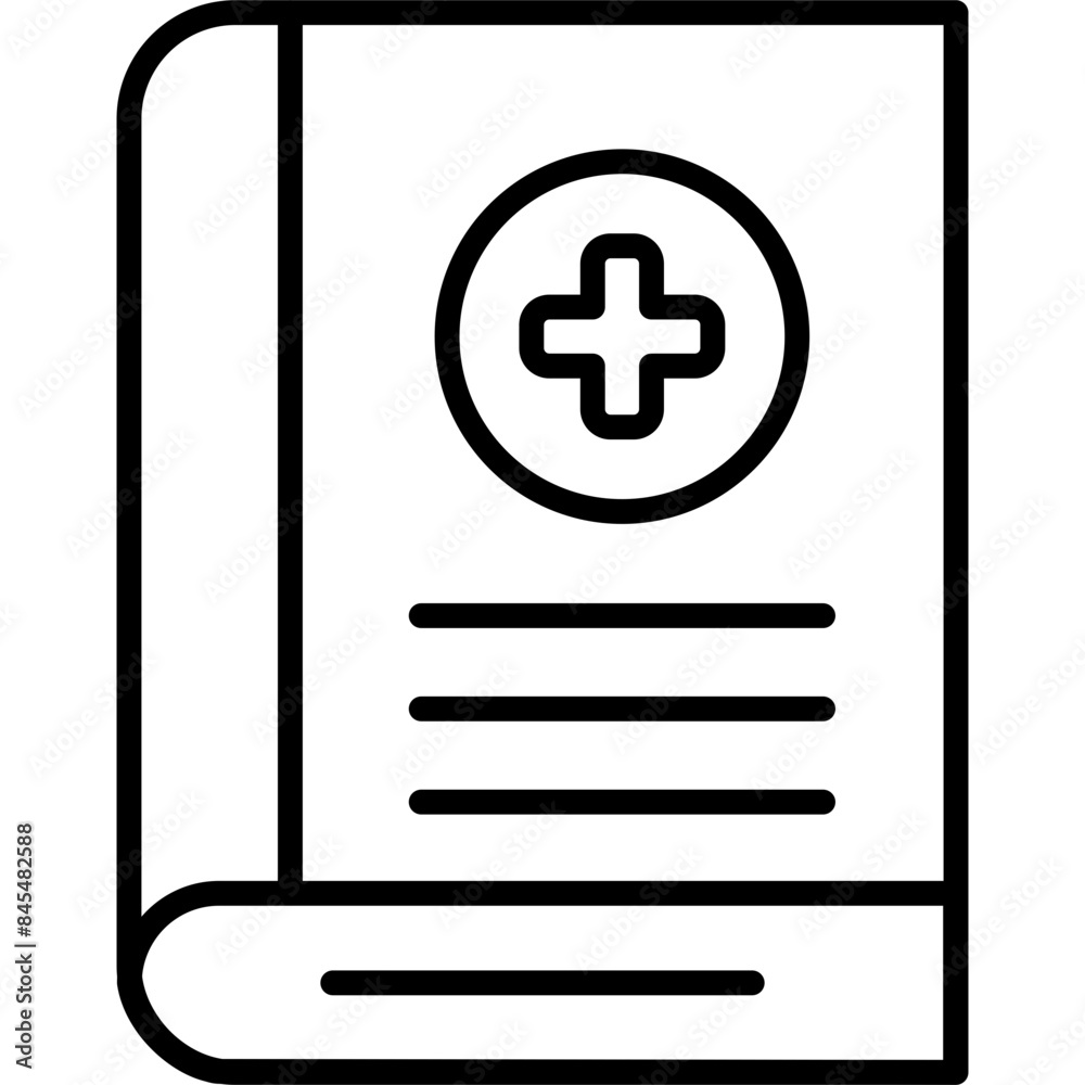Obraz premium Medical Book Icon