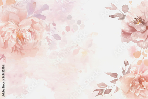 Pastel Watercolor Floral Elegance.