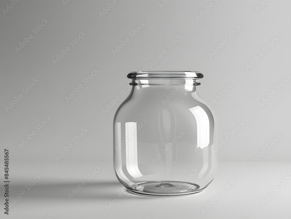 Blank jar Mockup with isolated background