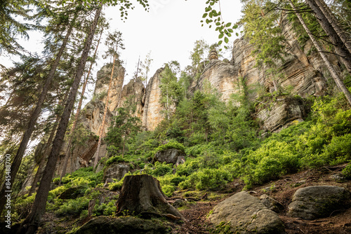 Canvastavla Felsenstadt in Adrspach, Tschechien,