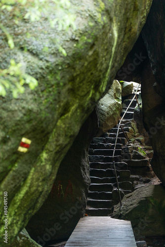 Wanderweg in Adrspach, Tschechien photo