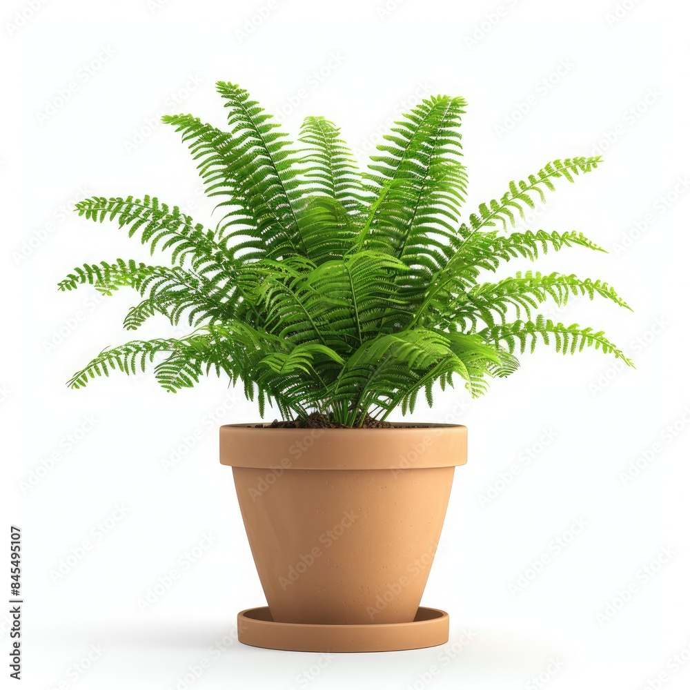 Boston Fern (Nephrolepis exaltata) with pot Boston Fern (Nephrolepis exaltata) with pot