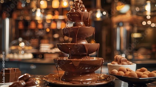 Chocolate Fountain with Assorted Chocolates