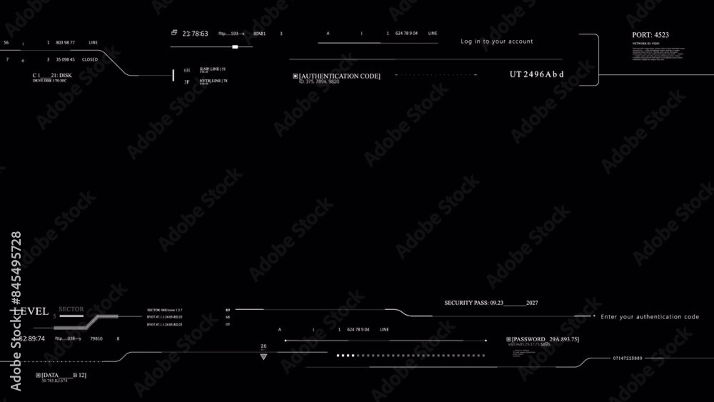 Png Alpha. HUD elements viewfinder for Logo Technology Sci Fi . User Interface data display. HUD technological infographic elements.