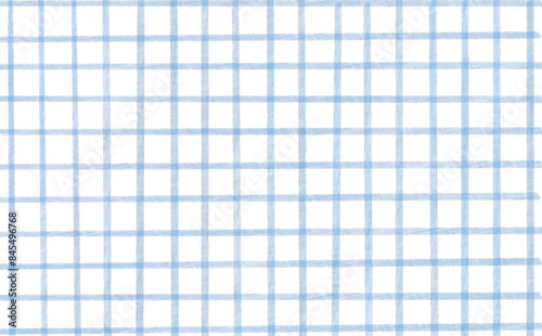 手書き風のブルーのチェック背景