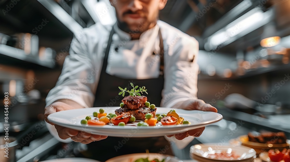 A Chef s Meticulously Prepared Dish Presented with Pride to Appreciative Diners A Chef s Meticulously Prepared Dish Presented with Pride to Appreciative Diners