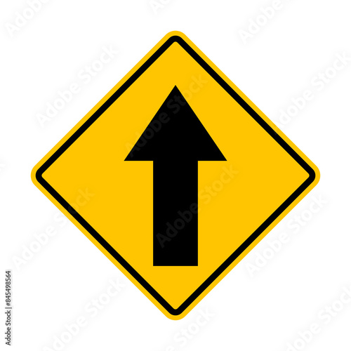 One way traffic sign. Direction of movement. Warning yellow diamond road sign. Diamond road sign. Rhombus road sign. Free Download One way traffic sign. Direction of movement. Warning yellow diamond road sign. Diamond road sign. Rhombus road sign. - GFXLoad