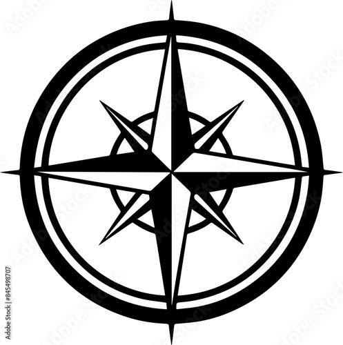 simple compass icon. vector illustrarion