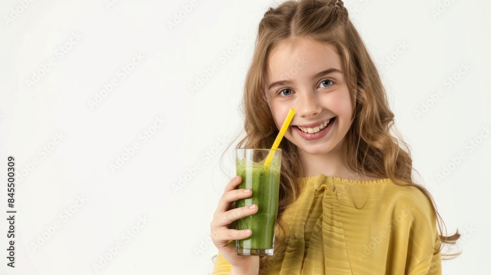 Happy Beautiful Smiling girl Drinking Green Detox Vegetable Smoothie. Diet. Healthy Lifestyle, Vegetarian Meal. Drink Juice. Happy Beautiful Smiling girl Drinking Green Detox Vegetable Smoothie. Diet. Healthy Lifestyle, Vegetarian Meal. Drink Juice.