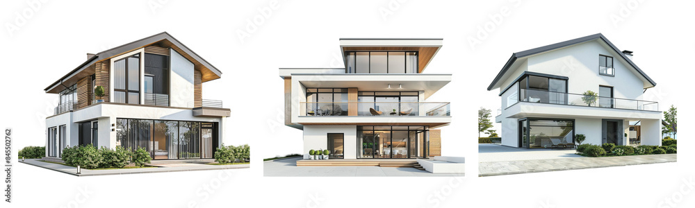 Set Of Modern House Png Set Of Modern House Png