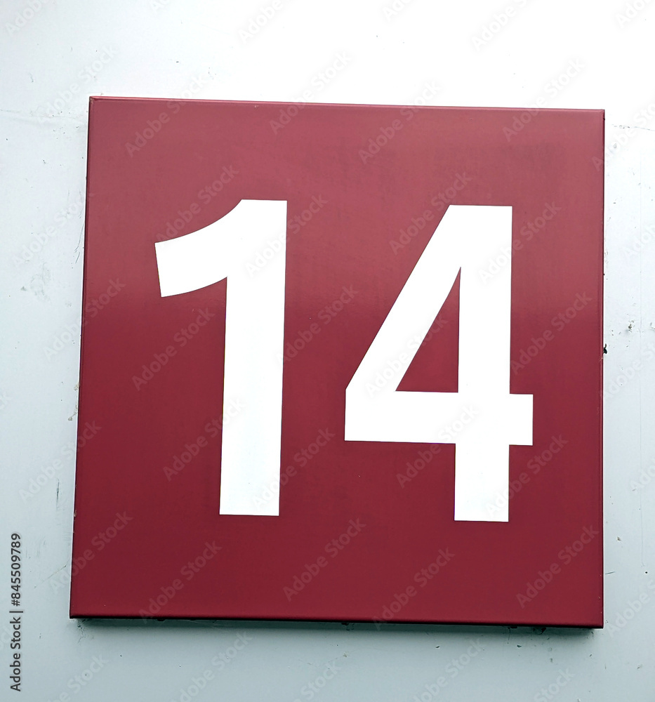 Fototapeta premium Written Wording in Distressed State Typography Found Letter Number Randsom Note 14